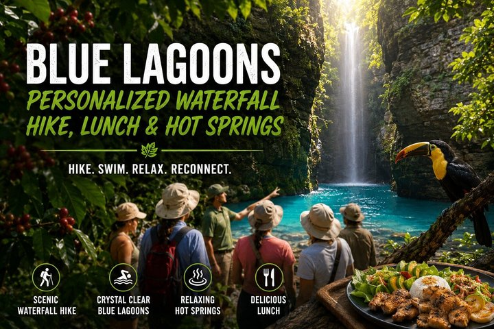 Blue Lagoons Personalized Waterfall Hike, Lunch & Hot Springs - Photo 1 of 21
